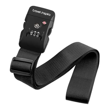 Travel Inspira Luggage Straps for Suitcases with TSA Lock, Protect Your Luggage Anti-Burst, High Visibility Color, Easy to Identify Luggage Adjustable Heavy Duty Belt for 20-32 Inch Suitcases