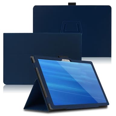 Keihok Case for Wacom MovinkPad Pro 14 14 inch Tablet Cover with Hand Strap and Pencil Holder, Folding Stand Flip Case for Wacom MovinkPad Pro 14. (Dark Blue)