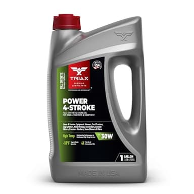 TRIAX Power 4-Stroke 30W Full Synthetic, 4 Stroke Full Synthetic Small Engine Oil, Garden Tractors and Other Power Equipment (1 Gallon)