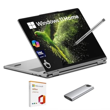 Lenovo Yoga 7i 2-in-1 Laptop, 16" 2K Touchscreen AI Copilot+ PC, Core Ultra 5 226V (Beats i7-1355U), 16GB RAM, 512GB SSD + 256GB Portable SSD, Lifetime Office + Stylus Pen, WiFi 7, Win11 Home