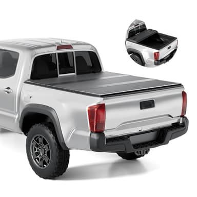 Tono King FRP Hard Tri-fold Tonneau Cover Fold Truck Bed Covers Compatible with 2016-2026 Toyota Tacoma 5ft Bed (60")