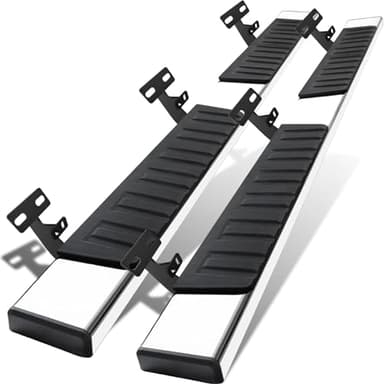 COMNOVA 6 Inches Running Boards Compatible with 2009-2018 Dodge Ram 1500 Crew Cab(Including 2019-2024 Classic), 2010-2026 Ram 2500 3500, Carbon Steel Side Steps.