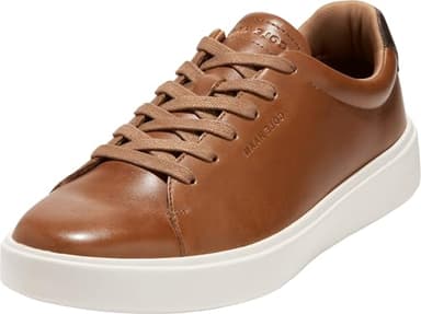 Cole Haan Mens Grand Crosscourt Traveler Sneaker, British Tan/Dark Chocolate/Egret, 8-M US