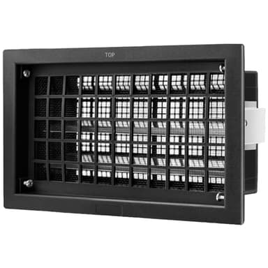 ZXQDRE Automatic Crawl Space Vent 8x16 Inch, Auto Open/Close Foundation Vent Cover for Freeze Protection & Energy Saving | Easy Install Crawlspace Vents Replacement (Black, 1 Pack)