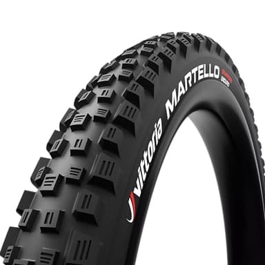 Vittoria Martello Mountain Bike Tires for Mixed Terrain Conditions - Enduro TNT 4C G2.0 MTB Tire - Tubeless Ready (27.5x2.6), Full Black