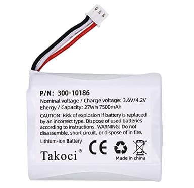 Replacement Battery 300-10186 for ADT Command Smart Security Panel 7500mah 3.6V 27Wh