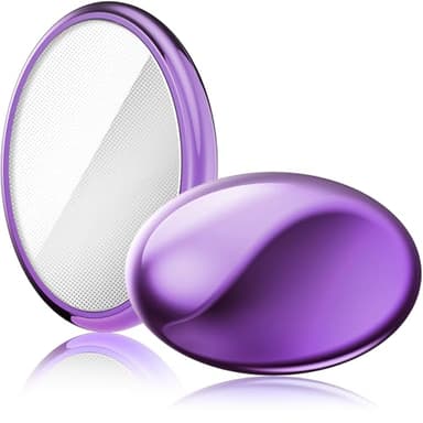 Wsiones Crystal Hair Eraser for Women and Men, Reusable Crystal Hair Remover Magic Painless Exfoliation Hair Removal Tool, Magic Hair Eraser Device for Back Arms Legs(Purple)