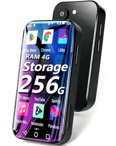 256GB MP4 Player with Bluetooth WiFi 4G Internet, Mini MP3 MP4 Player with Spotify, 3.0 Touchscreen Digital Music Player with Amazon music, Portable Android MP3 Player with YouTube, Google Play,Camera