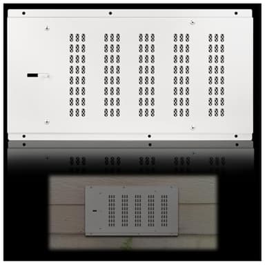 Foundation Vent Cover for Crawl Space,Crawl Space Vent Cover for Garage Attic Home Improvement,16”x8.7” Outdoor Foundation Air Wall Vent with Damper&Screen Reduce Moisture,Fit16"x8"Rough Opening,White