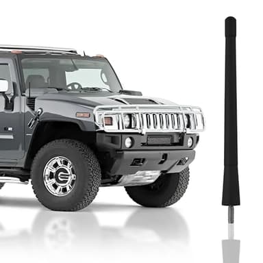 7 Black External Antenna Mast for Hummer H2 2003-2009 - Automotive Antenna Replacement for Cars, Trucks & SUV - FM AM Radio Compatible - Car & Truck Exterior Accessories for Men & Women