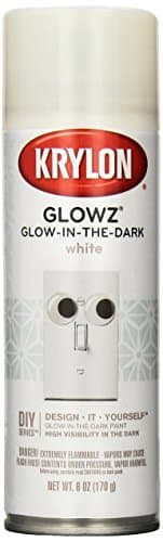 Krylon K03152007 Glowz Glow-in-The-Dark Paint, White, 6 Ounce