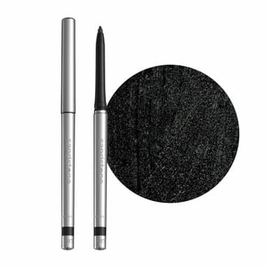 Sandstone Scandinavia Hypoallergenic Waterproof Metallic Eyeliner Pencil – Black – Fragrance-Free, Vegan – Smudge-Proof Eye Liner for Sensitive Eyes