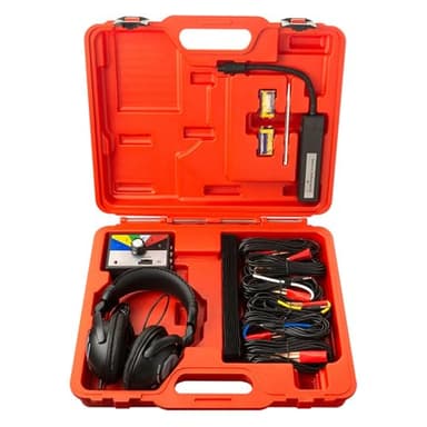 KLLJRFW Chassis Ears Automotive Stethoscop Kits with Headphones, 6 Channel Car Engine Noise Finder Mechanic Stethoscope with Headset