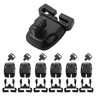 6 Pack Spa Hot Tub Cover Clips Hot Tub Cover Latch Replacement Clips Key Spa Cover Latches Clip Locks with Keys Hot Tub Accessories