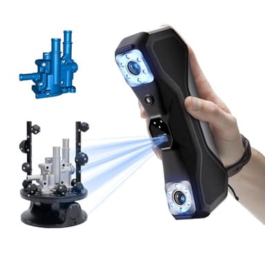 Revopoint MetroX Pro 3D Scanner for 3D Printing, Industrial-Grade Precision 0.01mm, 30+15 Blue Laser Scan, Full Color Scanning, for Reverse Engineering & Automotive Modeling, Advanced