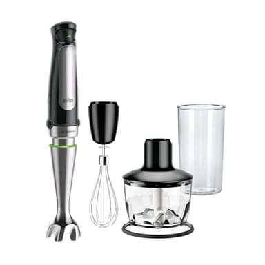 Braun MultiQuick 7 3-in-1 Immersion Blender with Food Processor – Powerful Handheld Electric Stick Blender - Emulsifier for Chopping, Beating & Whisking - Ideal for Soup, Puree, Smoothies & More