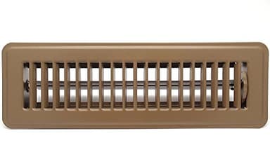 Rocky Mountain Goods Floor Register 2x10 - Heavy Duty Walkable Register - Premium Finish - Easy Adjust air Supply Lever - All Steel Construction 2 inch by 10 Inch Floor Vent (Brown)