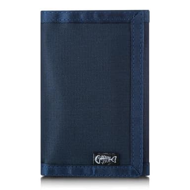 FORYEE Men’s Nylon Trifold RFID Wallet with ID Window, Slim Security Wallet for Card Cash Holder, Modern Fashion Stylish Wallet Gifts for Teen Boys and Men, One Size -Navy Blue