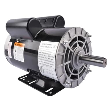 5HP Air Compressor Electric Motor, 230V 22 Amps Electric Motor, 3450RPM 56HZ Frame, 7/8" Keyed Shaft, CCW Rotation 2.25" Shaft Length for Air Compressors Vahaha