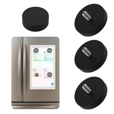 Magnetic Mount for Skylight 15" Calendar – 3 Rubber-Coated Neodymium Screws + Foam Pad | Holds Up to 99 lbs | Scratch-Free Fridge Mount | Tool-Free Install | Skylight Calendar Accessory