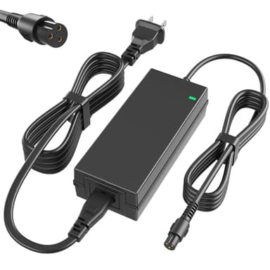 EWUNAX 42V 2A Power Adapter PowerFast 3-Prong Inline Connector for 36V Sports Mod,Pocket Mod Lithium Battery,Lithium Battery Power Charger.