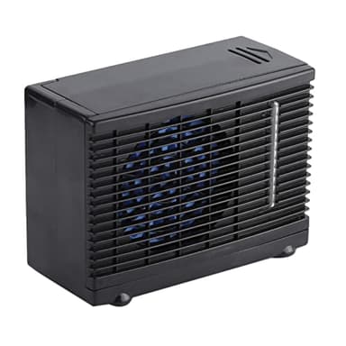 KIMISS Portable AC for Car, Portable Air Conditioner DC 12V Car Truck Home 20 x 11 x 15cm Mini Air Cooler Evaporative Water Cooling Fan Small Air Conditioner