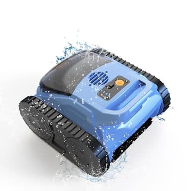 (2025 Upgrade) Pool Vacuum for Inground Pools, Robotic Pool Cleaner, Wall Climbing Pool Cleaner, Cleans Pool Floors, Drain & Walls & Waterline, Cleaning Up to 2100 Sq.ft, 180 Min