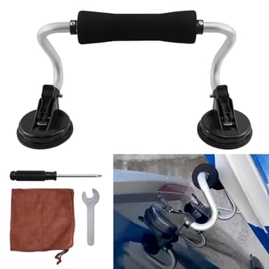 CWaveRow Kayak Roller Kayak Load Assist with Heavy Duty Suction Cups Mount Compatible with Most Car Universal Kayak Accessories