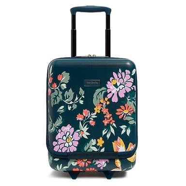 Hardside Underseat Rolling Suitcase Luggage, Fresh-Cut Floral Green