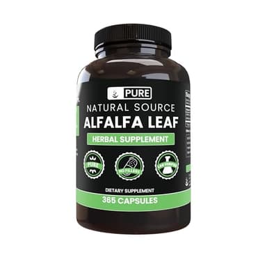 PURE ORIGINAL INGREDIENTS Alfalfa Leaf (365 Capsules) No Magnesium Or Rice Fillers, Always Pure, Lab Verified
