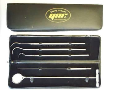 YNR England Equine Dental Mirror Scaler Probe Explorer Veterinary Kit/Set Ss CE