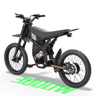 Bootime GT73/ GT54 Electric Dirt Bike for Adults/Teens - 3000W/ 2000W Motor - 50/ 37MPH High-Speed, 25" 14" Fat Tires & Removable Battery(60/48V), All-Terrain Off-Road eBike for Snow, Sand