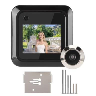 Digital Door Viewer, 2.4in 0.3mp 95 Degree Wide Angle Front Door Peephole Camera LCD Screen Digital Camera Electronic Viewer Security Digital Door Eye Viewer