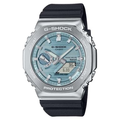 Casio G-Shock G-Steel Solar Connected Blue Dial Black Resin Strap Watch - GBM2100A-1A2