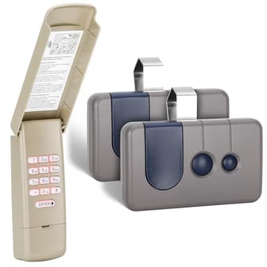 2 for Sears Craftsman Garage Door Remote 139.53680/HBW1255/139.53879/139.53859, for RED/ORANGE Learn Button (1997-2005)Green Button(1993-1995/1997)1 for Craftsman Garage Door Opener Keypad CMXZDCG440