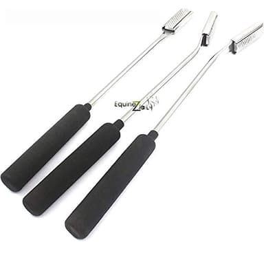 Set of 3 Equine Dental Float Rasps – Down, Up, and Straight Rasp Files – Veterinary Dental Instruments for Horses – Stainless Steel Equine Dental Tools for Floating Teeth – Professional Vet Kit