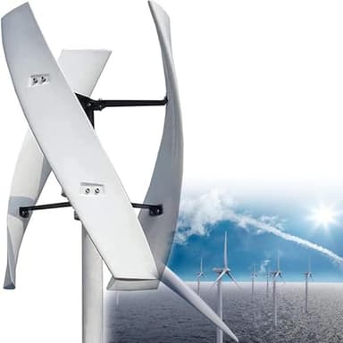 20000W Quiet Vertical Wind Turbine Generator Kit, 12V/24V/48V/220V Magnetic Levitation for Home & Street Lighting, Includes MPPT Controller - Eco-Friendly Energy Solution