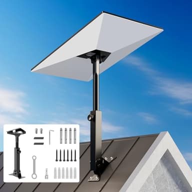 Starlink Mount Adjustable Starlink Roof Mount Kit Standard Gen 3//4/4X with Telescoping Support Arm Metal Construction for Starlink Gen 3 Wall Mount Easy Installation for Concrete Tile Wood Roof Walls