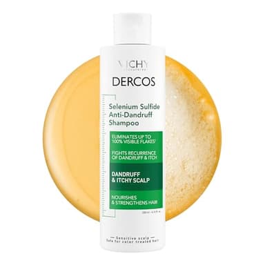 Dercos Anti Dandruff Shampoo, Dry Scalp Treatment and Itch Relief. Prescription Strength Comparable to 2% Ketoconazole, for Mild to Severe Dandruff-Prone Hair & Flaky, Itchy Scalps, 6.76 Fl. Oz.