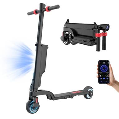 HX X6 Electric Scooter Adults with Removable Battery,350W Motor,Top Speed 16Mph,13 Miles Range,Folding Scooter with Smart APP Cruise Control,Double Braking,Suitable for Outdoor Commuting