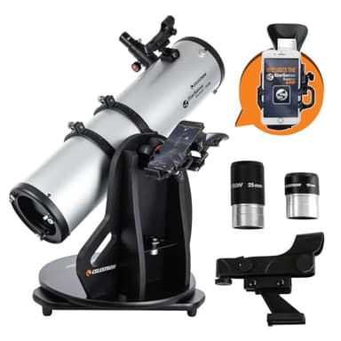 Celestron StarSense Explorer 150AZ App-Enabled Telescope – 150mm Tabletop Dobsonian with Smartphone Dock & StarSense App – iPhone & Android Compatible – Easy-to-Use for Beginners