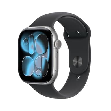 Apple Watch Series 11 [GPS + Cellular 46mm] Smartwatch with Space Gray Aluminum Case with Black Sport Band - M/L. Sleep Score, Fitness Tracker, Health Monitoring, Always-On Display, Water Resistant