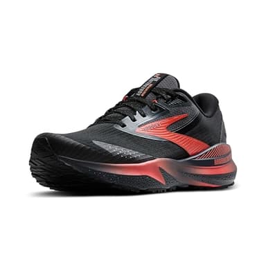 Brooks Women’s Adrenaline GTS 24 Weatherized Supportive Running Shoe - Black/Ebony/Hot Coral - 9 Medium