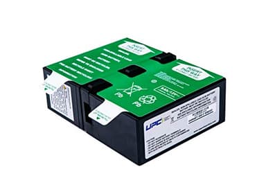 APCRBC124-UPC Replacement Battery for APC Back UPS (Pro) 1300/1500VA Battery Backup | – Compatible with RBC124 & BX1500M, BR1300G, BX1500G, BR1500G – 24V Sealed Lead-Acid Pack – Made in USA by UPC