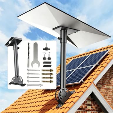 HKMJMYG Starlink Gen 3 Roof Mount, 360° Adjustable Heavy Duty Wall Bracket, Thick Manganese Steel Rustproof Flashing Kit for Starlink Standard 4/4X/Gen 3