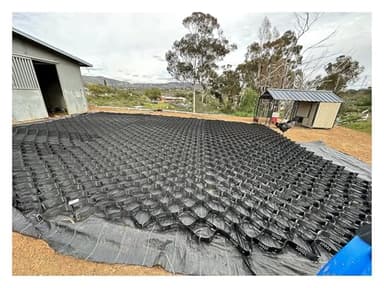 Shed Base Foundation Kit - 2 Inch Tall HDPE Geocell Ground Grid Heavy Duty Stabilizer Kit, 3 5 10 15 20 25 30 ft Long Gravel Grid Paver for Sheds Patios Driveway Slopes Pathways Parking(3x10ft/1x3m)