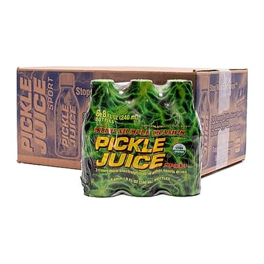 Pickle Juice Sports Drink - Relieves Cramps Immediately - Electrolyte Pickle Juice for Day & Night Time Leg Cramp Relief - Organic & No Artificial Ingredients - 8 oz, 24 Pack
