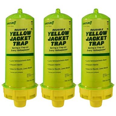 RESCUE! Reusable Yellowjacket Trap – Includes Attractant - 3 Traps
