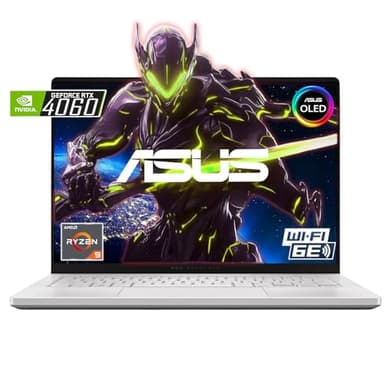 ASUS 2024 MUX ROG Zephyrus G14 14" OLED 120HZ 3K(2880 x 1800) Gaming Laptop - AMD RYZEN 9 8945HS - NVIDIA GEFORCE RTX 4060-1TB SSD – Win 11 Home-W/Mouse PAD