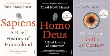 Yuval Noah Harari 3 Book Set Collection: Sapiens, Homo Deus & 21 Lessons for the 21st Century